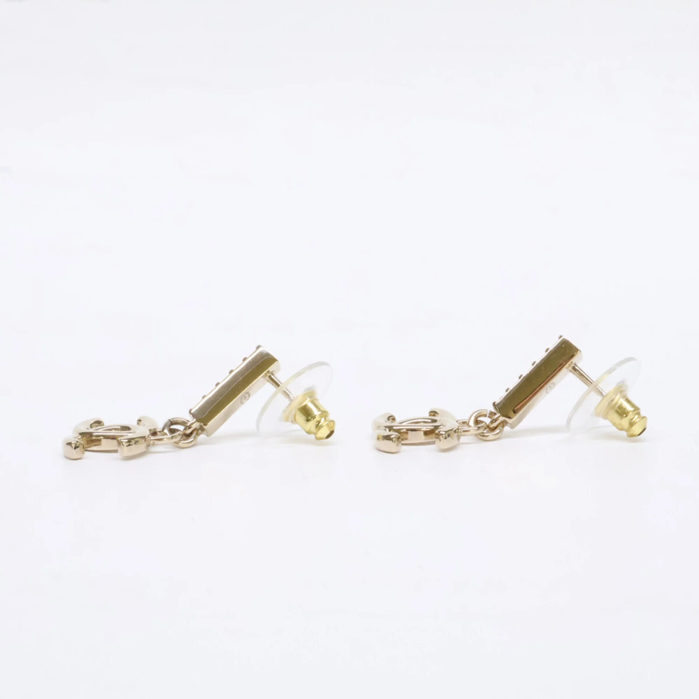 CHANEL Gold Logo Earrings - Picture 2 of 8